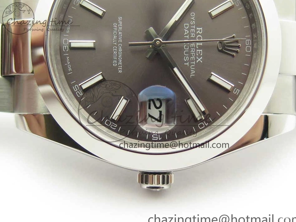 DateJust Best Dial Gray BP Sticks on 126334 41mm Bracelet Makers 1:1 SS Oyster II Edition 0808